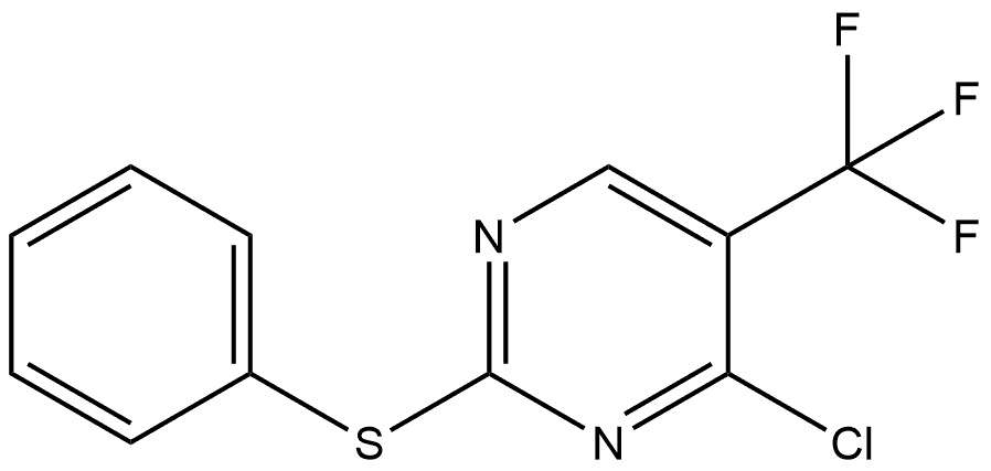 4-Chloro-2-(phenylthio)-5-(trifluoromethyl)pyrimidine Structure