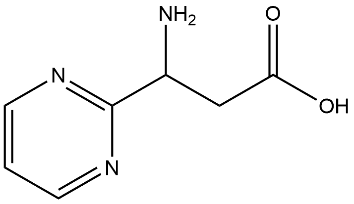 3-Amino-3-(pyrimidin-2-yl)propanoic acid Structure