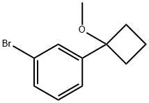 1-bromo-3-(1-methoxycyclobutyl)benzene 구조식 이미지