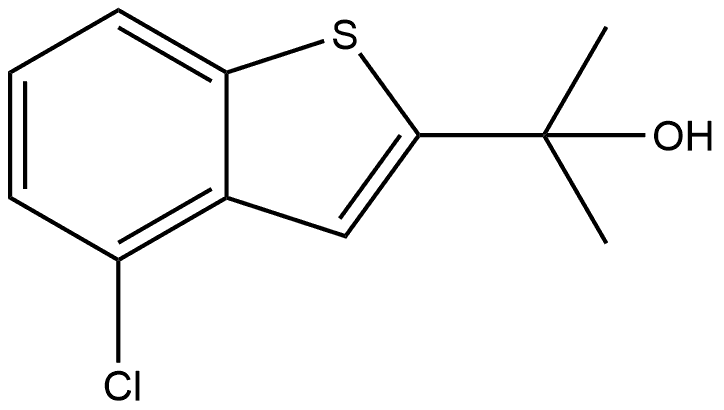 4-Chloro-α,α-dimethylbenzo[b]thiophene-2-methanol Structure