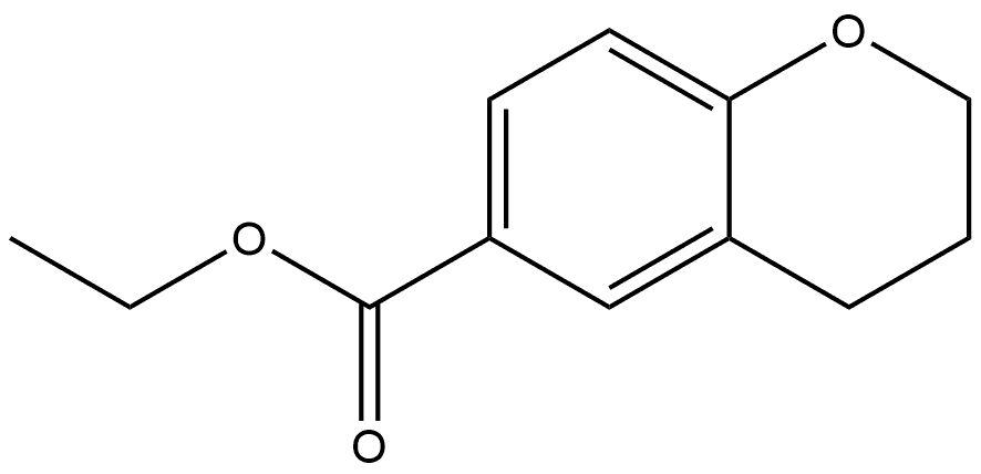 Ethyl 3,4-dihydro-2H-1-benzopyran-6-carboxylate Structure