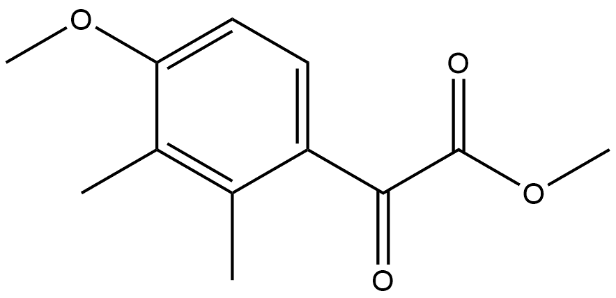 Methyl 4-methoxy-2,3-dimethyl-α-oxobenzeneacetate Structure