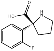 Proline, 2-(2-fluorophenyl)- Structure