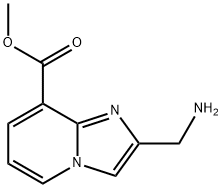 methyl 2-(aminomethyl)imidazo[1,2-a]pyridine-8-carboxylate 구조식 이미지