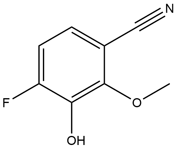 4-Fluoro-3-hydroxy-2-methoxybenzonitrile Structure