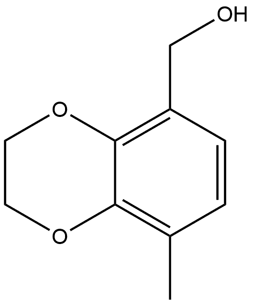 2,3-Dihydro-8-methyl-1,4-benzodioxin-5-methanol Structure