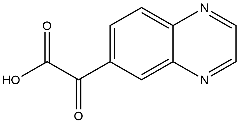 α-Oxo-6-quinoxalineacetic acid Structure