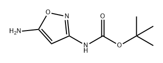 Carbamic acid, N-(5-amino-3-isoxazolyl)-, 1,1-dimethylethyl ester 구조식 이미지