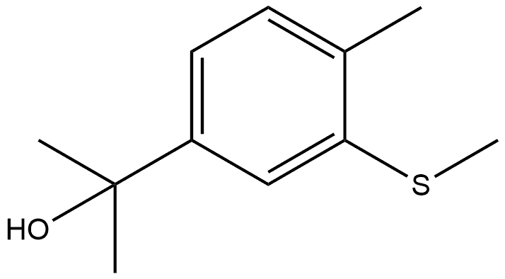 2-(4-methyl-3-(methylthio)phenyl)propan-2-ol Structure