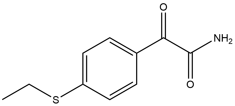 4-(Ethylthio)-α-oxobenzeneacetamide 구조식 이미지