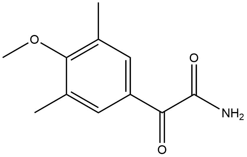 4-Methoxy-3,5-dimethyl-α-oxobenzeneacetamide Structure