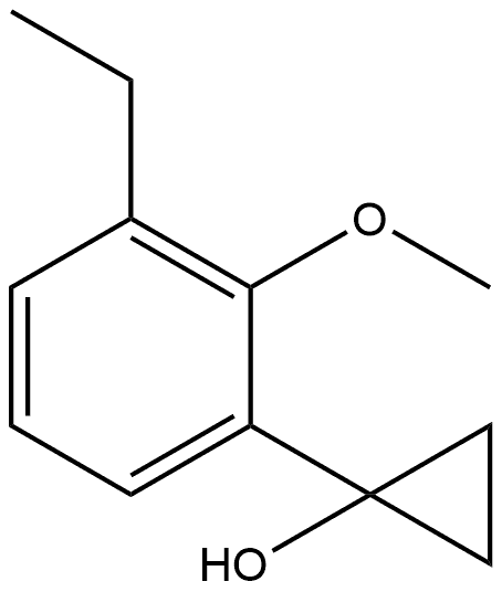 1-(3-Ethyl-2-methoxyphenyl)cyclopropanol Structure