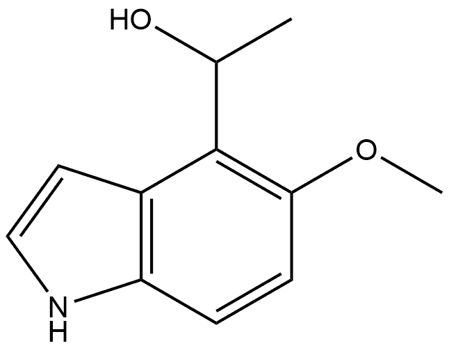 5-Methoxy-α-methyl-1H-indole-4-methanol Structure