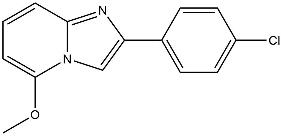 2-(4-Chlorophenyl)-5-methoxyimidazo[1,2-a]pyridine Structure