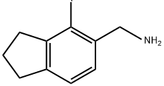 1-(4-fluoro-2,3-dihydro-1H-inden-5-yl)methanamin
e hydrochloride Structure