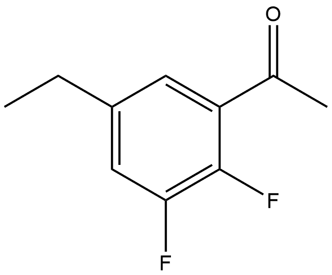 1-(5-Ethyl-2,3-difluorophenyl)ethanone Structure