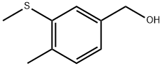 Benzenemethanol, 4-methyl-3-(methylthio)- Structure