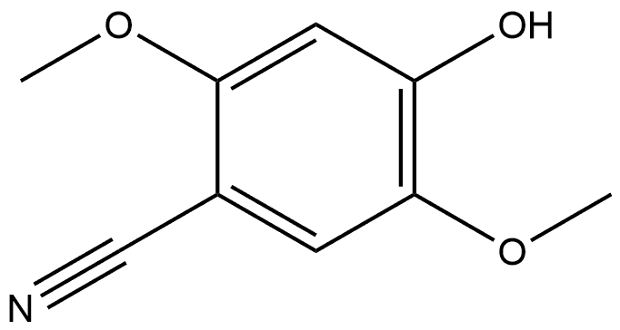 4-Hydroxy-2,5-dimethoxybenzonitrile Structure