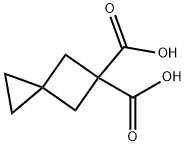 Spiro[2.3]hexane-5,5-dicarboxylic acid Structure