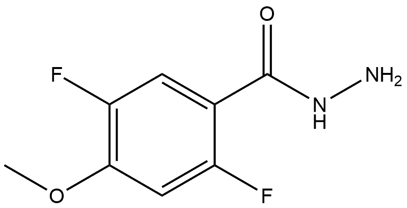 2,5-Difluoro-4-methoxybenzoic acid hydrazide Structure