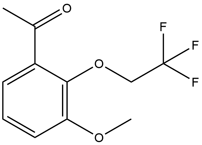 1-[3-Methoxy-2-(2,2,2-trifluoroethoxy)phenyl]ethanone Structure