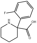 2-Piperidinecarboxylic acid, 2-(2-fluorophenyl)- Structure