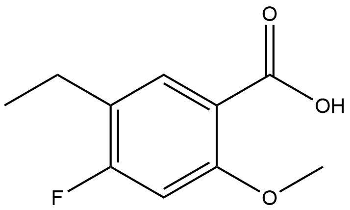 5-Ethyl-4-fluoro-2-methoxybenzoic acid Structure