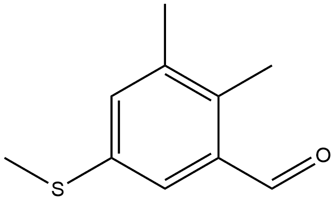 2,3-Dimethyl-5-(methylthio)benzaldehyde Structure