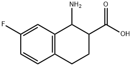 1-amino-7-fluoro-1,2,3,4-tetrahydronaphthalene-2-carboxylic acid Structure