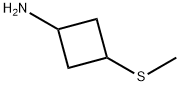 Cyclobutanamine, 3-(methylthio)- Structure