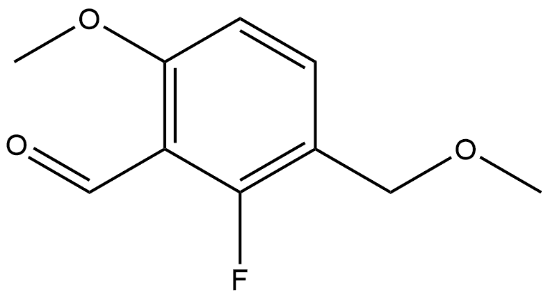 2-fluoro-6-methoxy-3-(methoxymethyl)benzaldehyde Structure