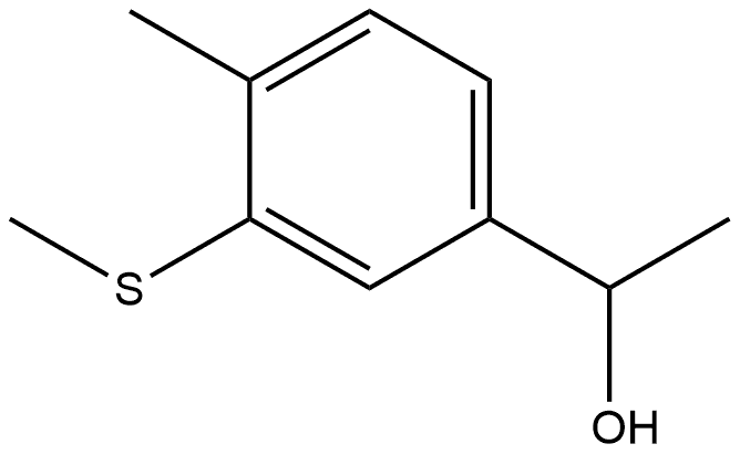 1-(4-methyl-3-(methylthio)phenyl)ethanol Structure