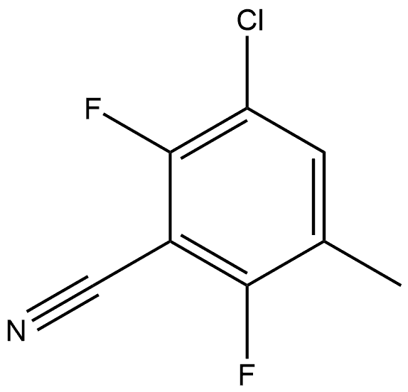 3-Chloro-2,6-difluoro-5-methylbenzonitrile Structure