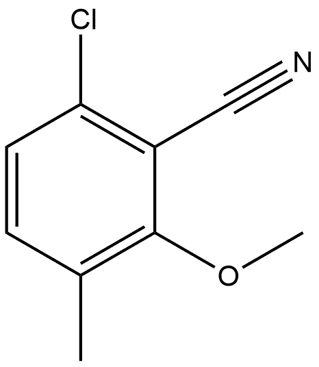 6-Chloro-2-methoxy-3-methylbenzonitrile Structure