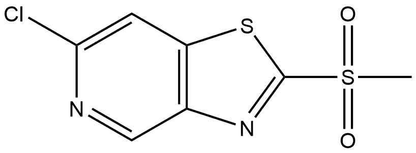 6-chloro-2-(methylsulfonyl)thiazolo[4,5-c]pyridine Structure