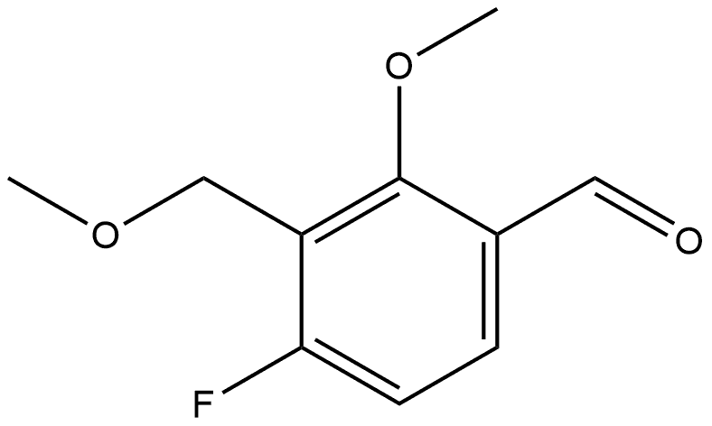 4-Fluoro-2-methoxy-3-(methoxymethyl)benzaldehyde Structure