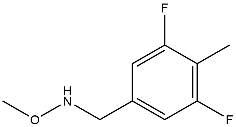 3,5-Difluoro-N-methoxy-4-methylbenzenemethanamine Structure