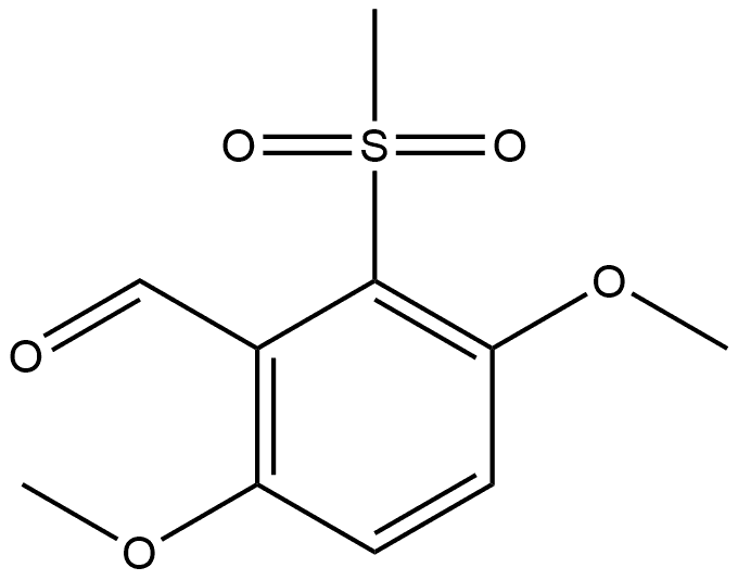 3,6-Dimethoxy-2-(methylsulfonyl)benzaldehyde Structure