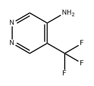 4-Pyridazinamine, 5-(trifluoromethyl)- Structure