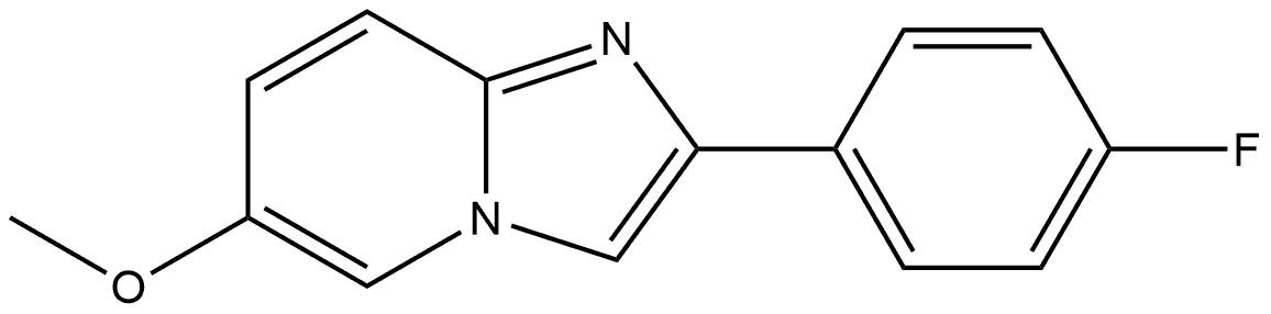 2-(4-Fluorophenyl)-6-methoxyimidazo[1,2-a]pyridine Structure