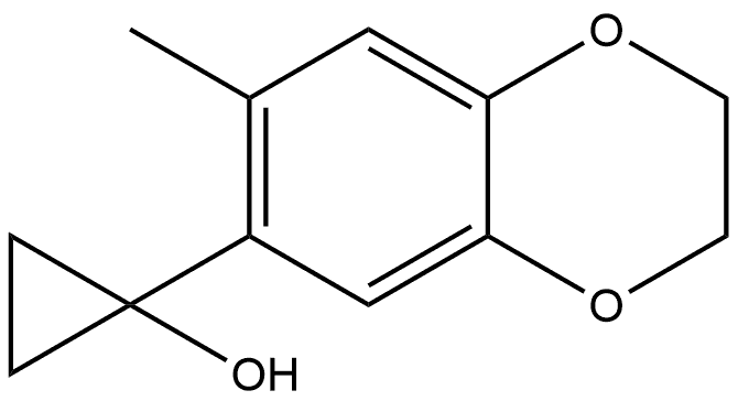 1-(2,3-Dihydro-7-methyl-1,4-benzodioxin-6-yl)cyclopropanol Structure