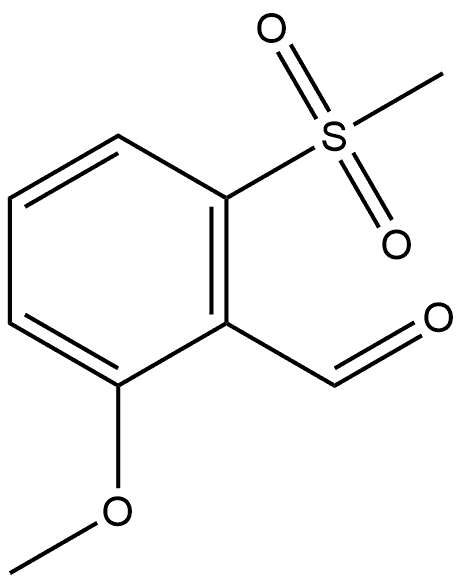 2-Methoxy-6-(methylsulfonyl)benzaldehyde Structure