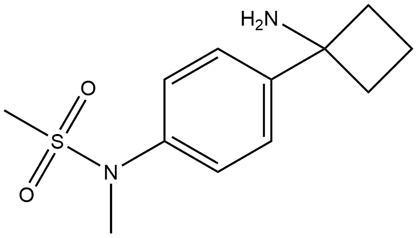 N-4-(1-Aminocyclobutyl)phenyl-N-methylmethanesulfonamide Structure