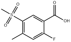 2-fluoro-5-methanesulfonyl-4-methylbenzoic acid Structure