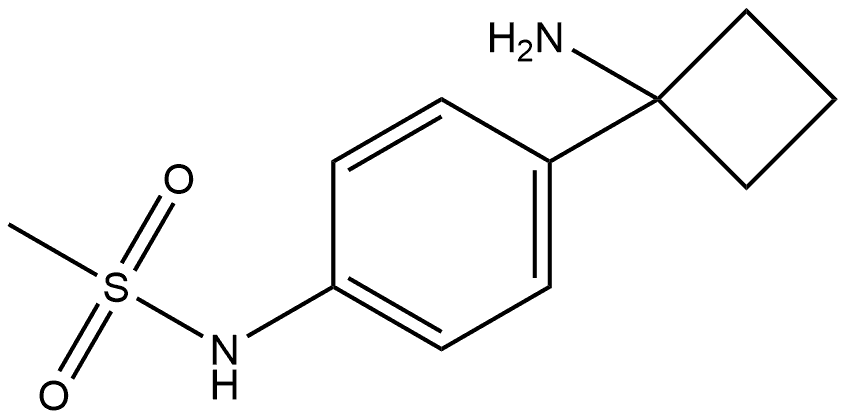 N-4-(1-Aminocyclobutyl)phenylmethanesulfonamide Structure