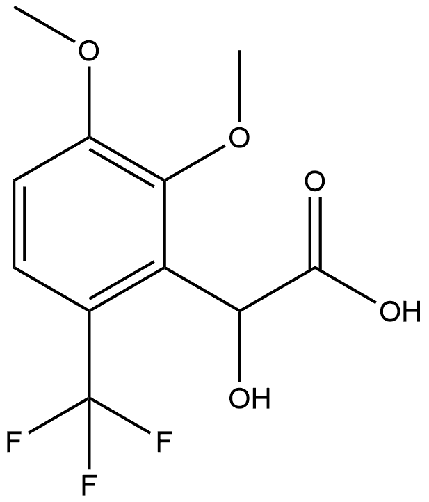 α-Hydroxy-2,3-dimethoxy-6-(trifluoromethyl)benzeneacetic acid Structure