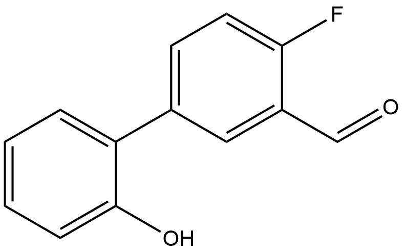 4-fluoro-2'-hydroxy-[1,1'-biphenyl]-3-carbaldehyde Structure