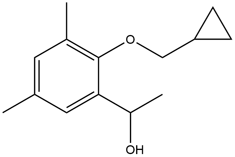 2-(Cyclopropylmethoxy)-α,3,5-trimethylbenzenemethanol Structure