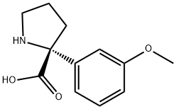 Proline, 2-(3-methoxyphenyl)- Structure