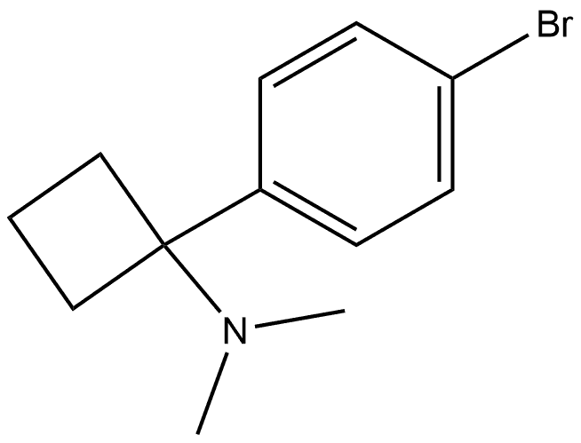 Cyclobutanamine, 1-(4-bromophenyl)-N,N-dimethyl- Structure